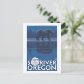 Beer in Moonlight - Sun River, Oregon Briefkaart (Staand voorkant)