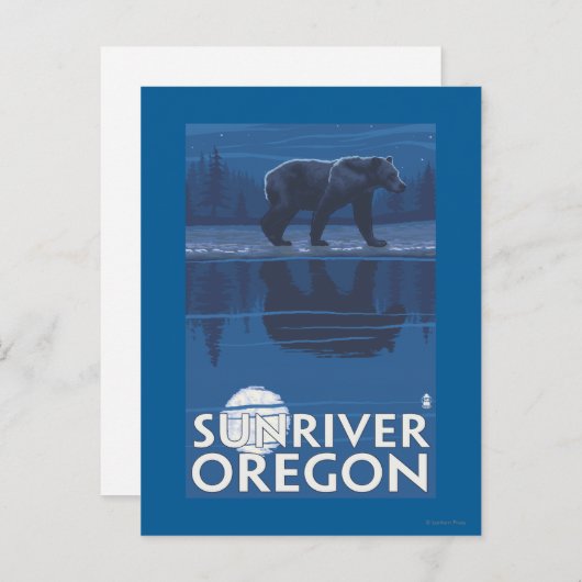 Beer in Moonlight - Sun River, Oregon Briefkaart (Voorkant / Achterkant)