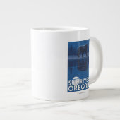 Beer in Moonlight - Sun River, Oregon Grote Koffiekop (Voorkant rechts)