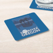 Beer in Moonlight - Sun River, Oregon Kartonnen Onderzetters (Schuin)