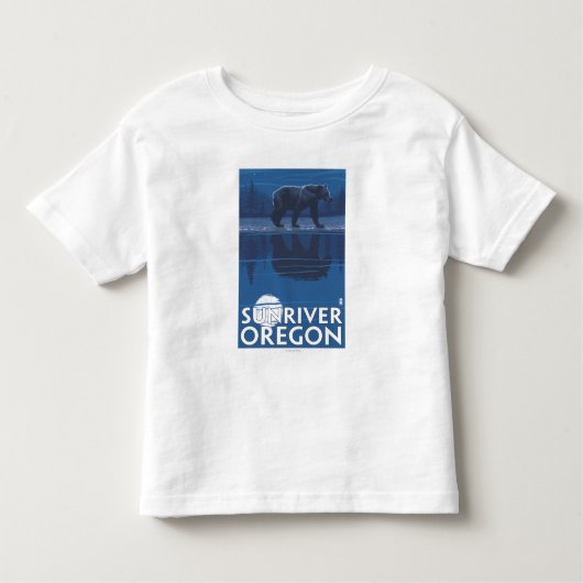 Beer in Moonlight - Sun River, Oregon Kinder Shirts (Voorkant)