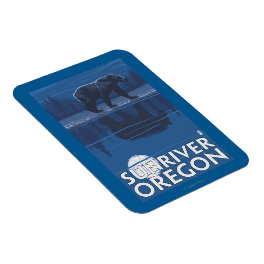 Beer in Moonlight - Sun River, Oregon Magneet (Rechterzijde)