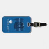 Beer in Moonlight - Washington Bagagelabel (Voorkant horizontaal)