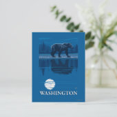 Beer in Moonlight - Washington Briefkaart (Staand voorkant)