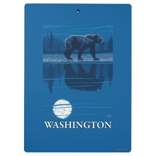 Beer in Moonlight - Washington Klembord (Achterkant)