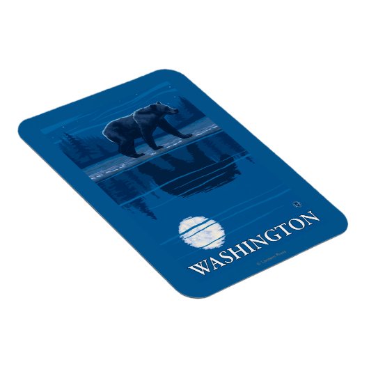 Beer in Moonlight - Washington Magneet (Rechterzijde)