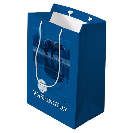 Beer in Moonlight - Washington Medium Cadeauzakje (Achterkant Gekanteld)