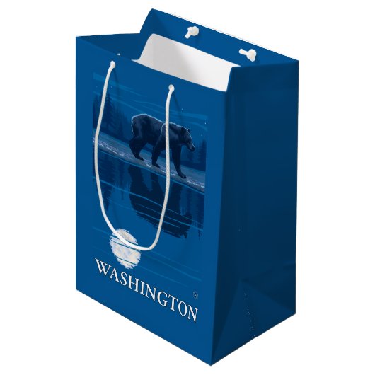 Beer in Moonlight - Washington Medium Cadeauzakje (Voorkant Gekanteld)