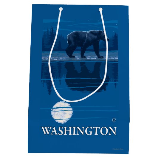 Beer in Moonlight - Washington Medium Cadeauzakje (Achterkant)