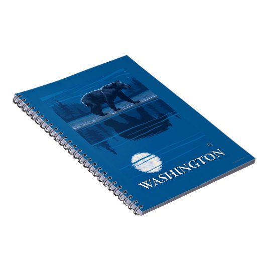 Beer in Moonlight - Washington Notitieboek (Rechterzijde)