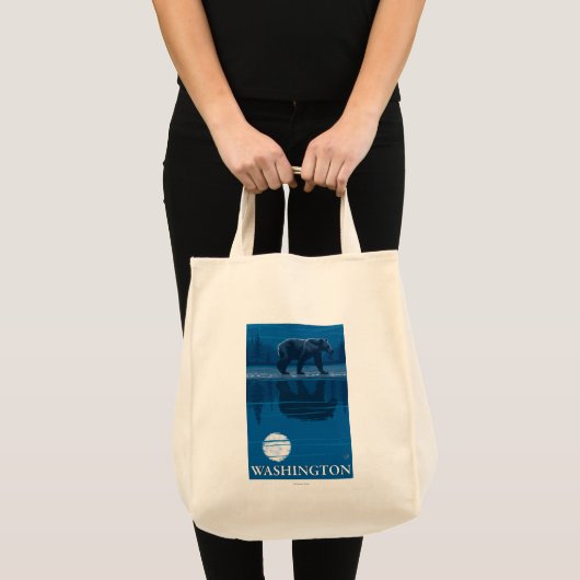 Beer in Moonlight - Washington Tote Bag (Voorkant (product))