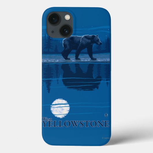 Beer in Moonlight - West Yellowstone, Montana Case-Mate iPhone Case (Achterkant)