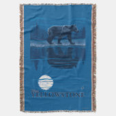 Beer in Moonlight - West Yellowstone, Montana Deken (Voorkant Verticaal)