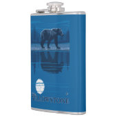 Beer in Moonlight - West Yellowstone, Montana Heupfles (Links)