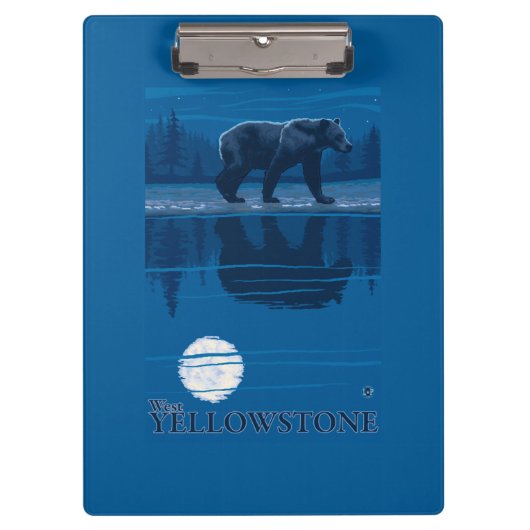 Beer in Moonlight - West Yellowstone, Montana Klembord (Voorkant)