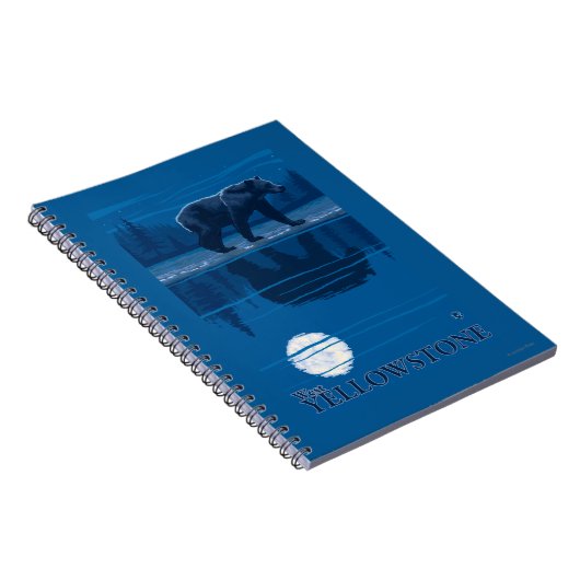 Beer in Moonlight - West Yellowstone, Montana Notitieboek (Rechterzijde)