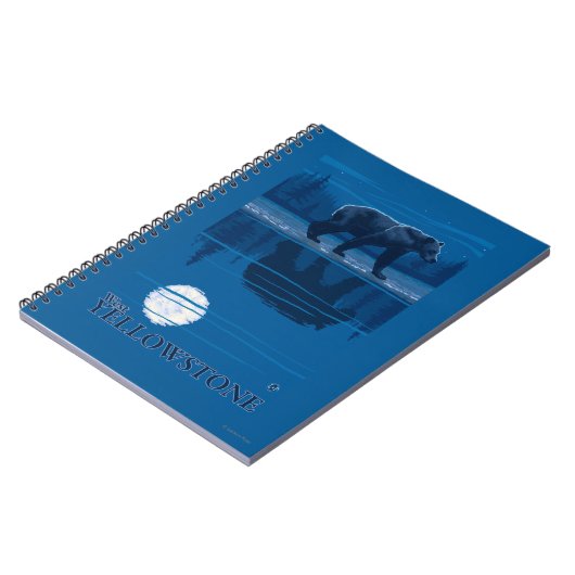 Beer in Moonlight - West Yellowstone, Montana Notitieboek (Linkerzijde)