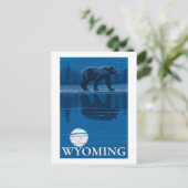 Beer in Moonlight - Wyoming Briefkaart (Staand voorkant)