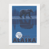 Beer in Moonlight - Yukon, Alaska Briefkaart (Voorkant)