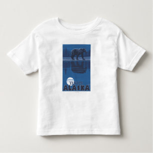 Beer in Moonlight - Yukon, Alaska Kinder Shirts