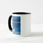 Beer in MoonlightIdahoVintage Travel Poster Mok (Voorkant links)