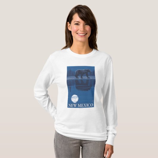 Beer in MoonlightNew Mexico T-shirt (Voorkant volledig)
