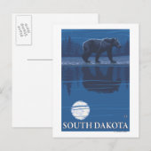 Beer in MoonlightSouth Dakota Briefkaart (Voorkant / Achterkant)