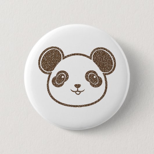 Beer in Panda Ronde Button 5,7 Cm (Voorkant)