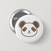 Beer in Panda Ronde Button 5,7 Cm (Voorkant /achterkant)
