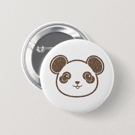 Beer in Panda Ronde Button 5,7 Cm (Voorkant /achterkant)