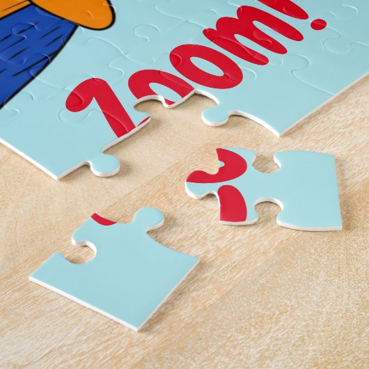 Beer in Plane! Gepersonaliseerd Kind Legpuzzel (Zijkant)