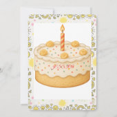 Beer in Potted Plant Illustration Kaart (Achterkant)