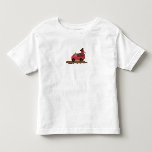 Beer in Rode Wagon Kinder Shirts (Voorkant)