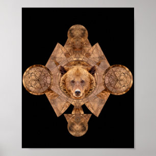 Beer in Sacred Geometry Ornament Poster