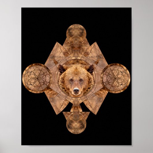 Beer in Sacred Geometry Ornament Poster (Voorkant)