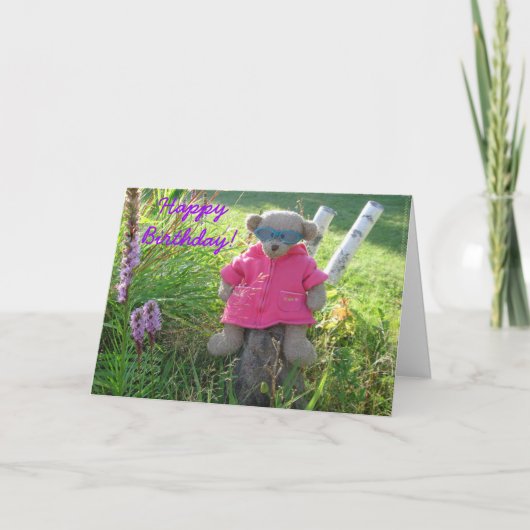 Beer-in-Shades, fijne verjaardag! Kaart (Voorkant)