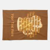 BEER in talen keukenhanddoek (Horizontaal)