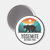Beer in Yosemite National Park Half Dome Magneet (Voorkant / Achterkant)