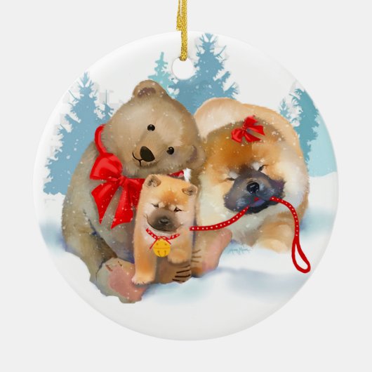 BEER-ING GESCHENKEN Chow rond ornament (Achterkant)