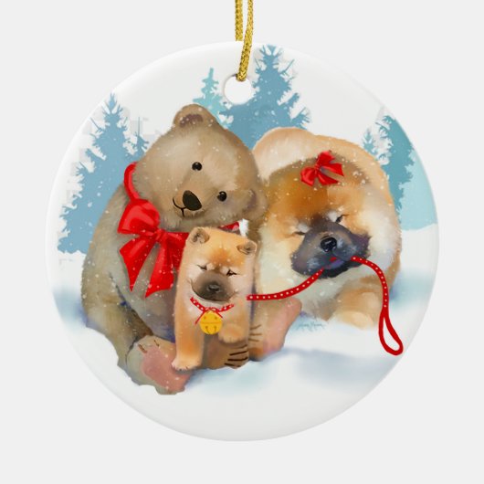 BEER-ING GIFTS 2018 Chow Porcelain Ornament (Voorkant)