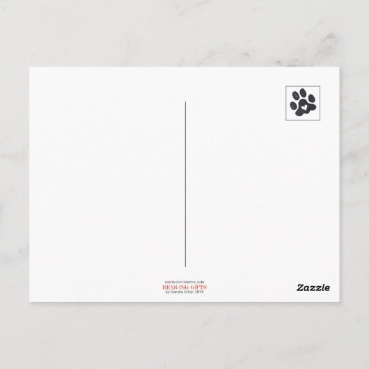 BEER-ING GIFTS Chow & Teddybeer briefkaart (Achterkant)