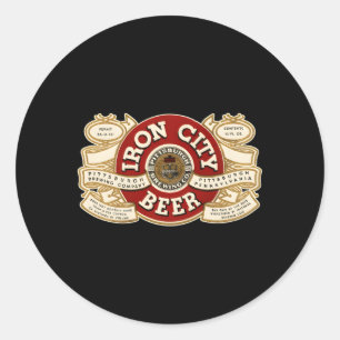 Beer Irons City Pittsburgh Bier Ronde Sticker