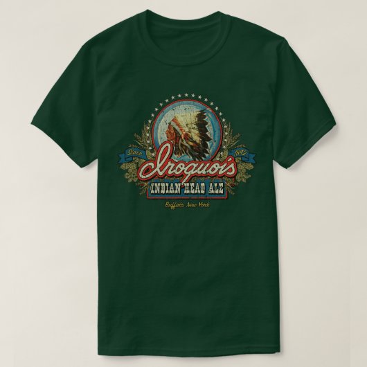 Beer Iroquois Indianhead AG 1842 T-shirt (Design voorkant)