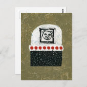 Beer is een vermoeid Briefkaart (Voorkant / Achterkant)