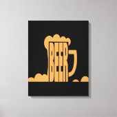 Beer is hier canvas afdruk (Voorkant)