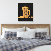 Beer is hier canvas afdruk (Insitu (Slaapkamer))