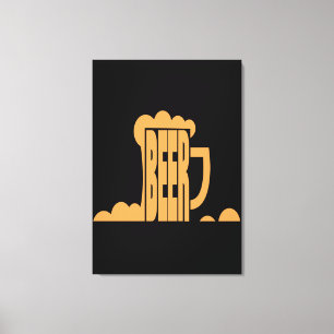 Beer is hier canvas afdruk