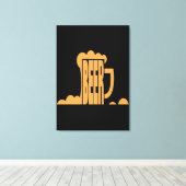 Beer is hier canvas afdruk (Insitu (Houten vloer))
