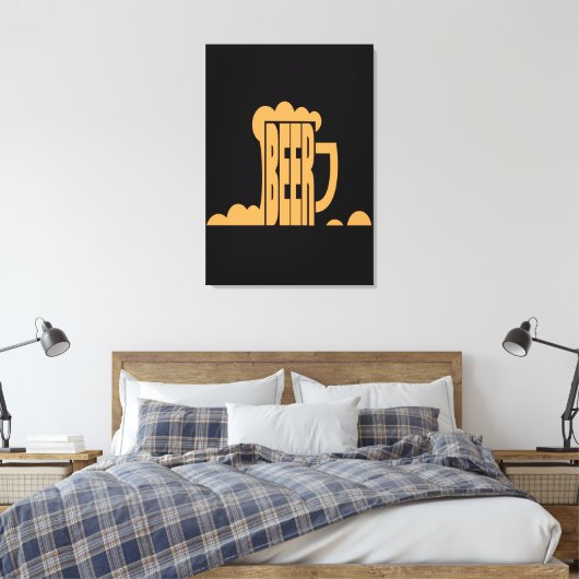 Beer is hier canvas afdruk (Insitu (Slaapkamer))