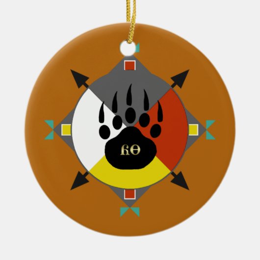 Beer is mijn broer Cherokee Ornament (Voorkant)